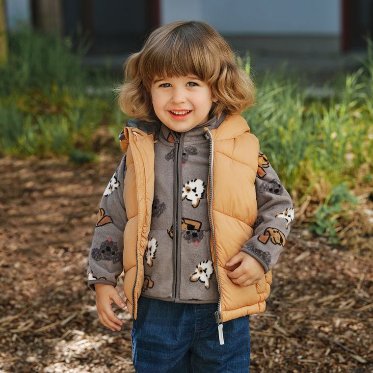 Cool Club, Vesta cu gluga pentru baieti, Bluza cu fermoar, polar, 3in1, mix