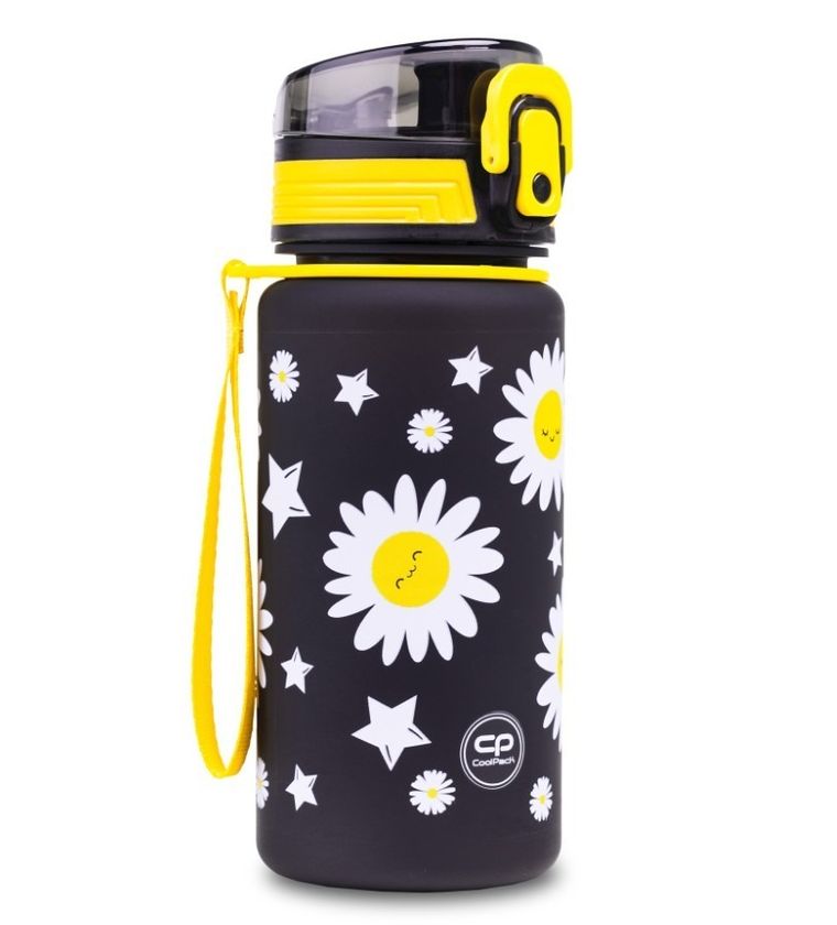 CoolPack, Brisk Mini, sticla de apa, Daisy Black, 400 ml
