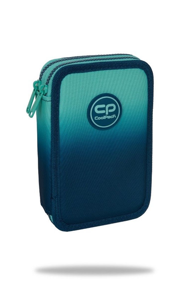 CoolPack, Jumper 2, penar dublu cu rechizite scolare, Gradient Blue Lagoon