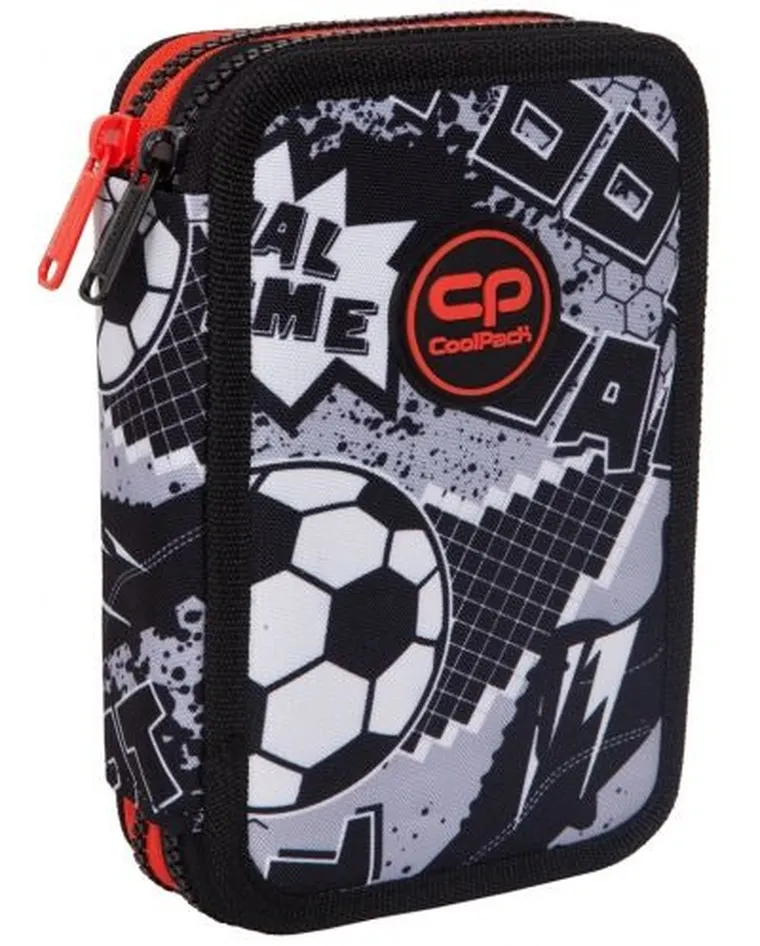 CoolPack, Jumper 2, penar dublu cu rechizite scolare, Grey Ball