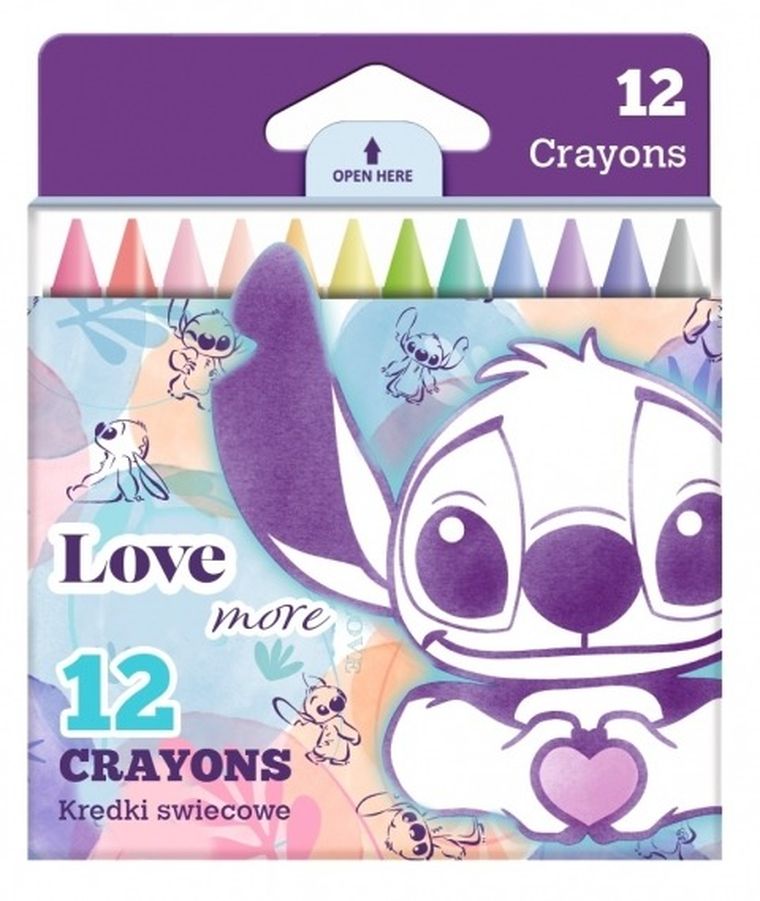 CoolPack, Lilo si Stitch, creioane cerate, 12 culori