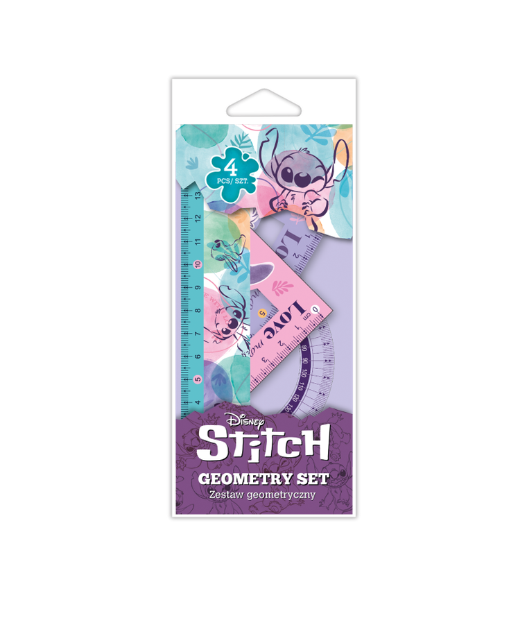 CoolPack, Lilo si Stitch, set geometric, 4 piese
