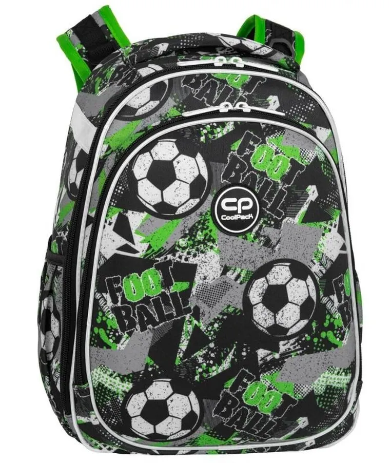 CoolPack, Turtle, rucsac pentru scoala, cu 2 compartimente, Football