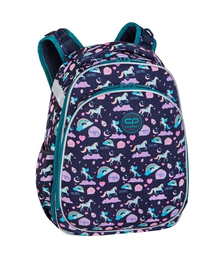 CoolPack, Turtle, rucsac pentru scoala, cu 2 compartimente, Happy Unicorn