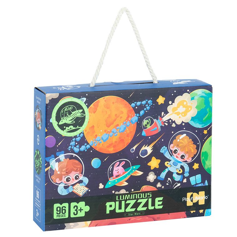Cosmos, puzzle care straluceste in intuneric, 96 piese