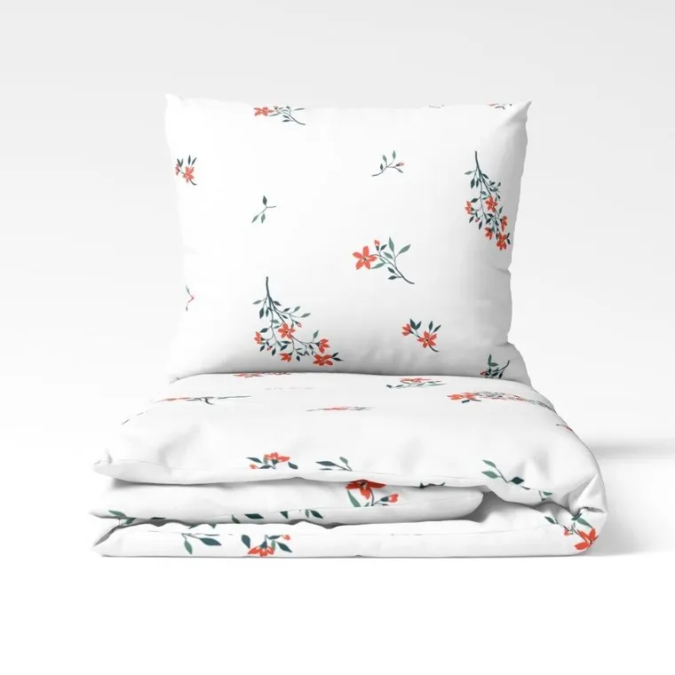 Cottage Home, Flori Delicate, set lenjerie de pat, 3 piese, 140-200 cm