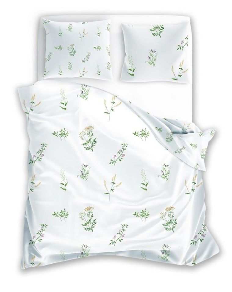Cottage Home, Flori, set lenjerie de pat single, 140-200 cm