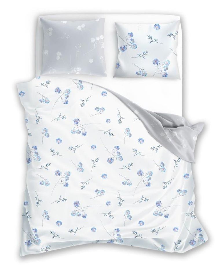 Cottage Home, Flori, set lenjerie de pat single, 140-200 cm