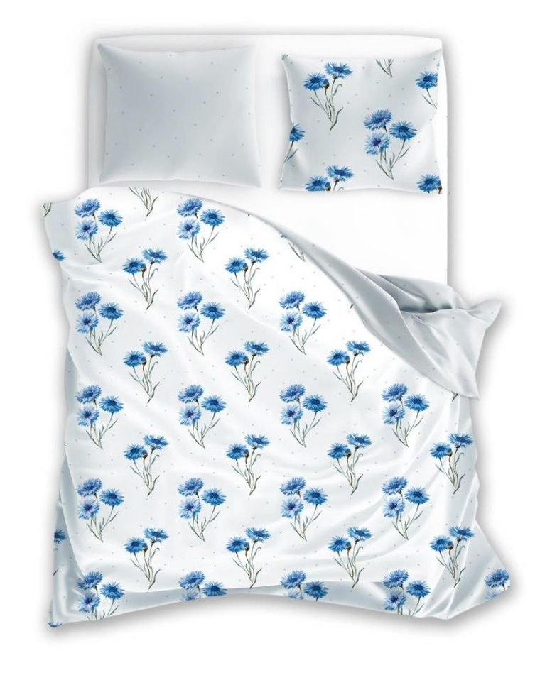 Cottage Home, Flori, set lenjerie de pat single, 140-200 cm