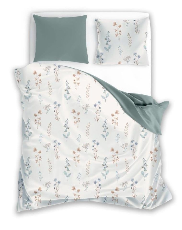 Cottage Home, Lunca de flori, set lenjerie de pat single, bumbac, 140-200 cm