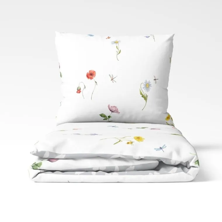 Cottage Home, Maci si musetel, set lenjerie de pat, 3 piese, 140-200 cm