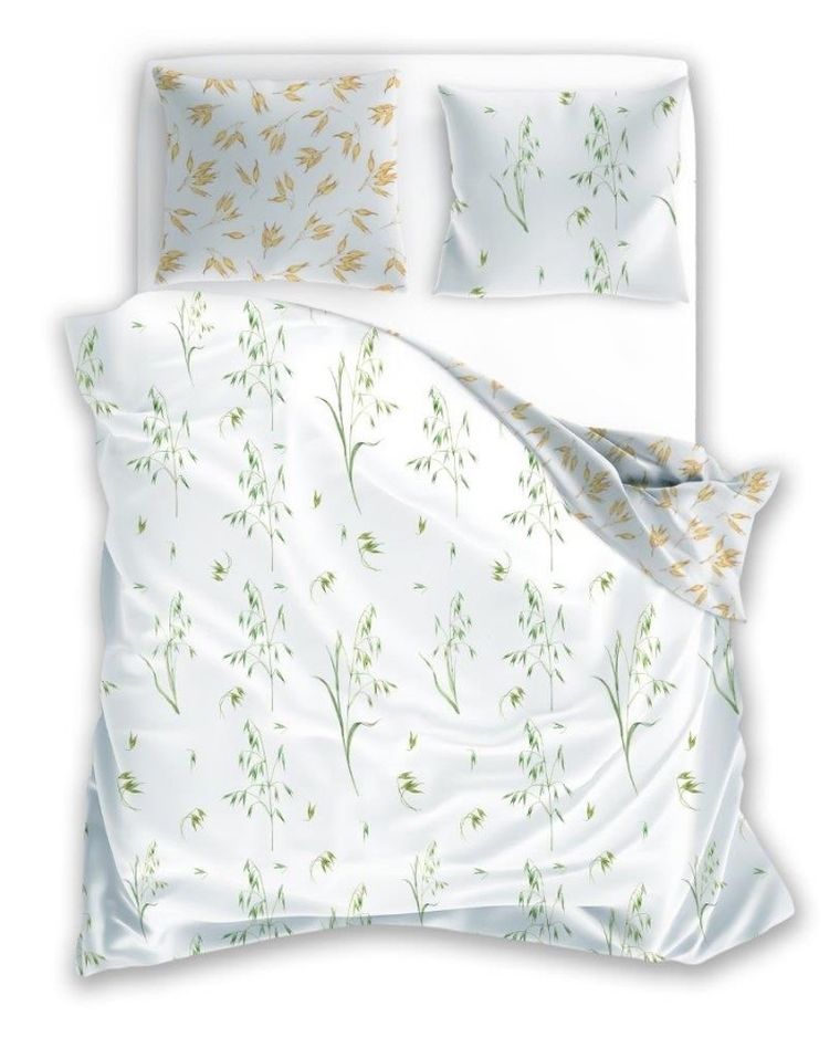 Cottage Home, Natural, set lenjerie de pat single, 140-200 cm