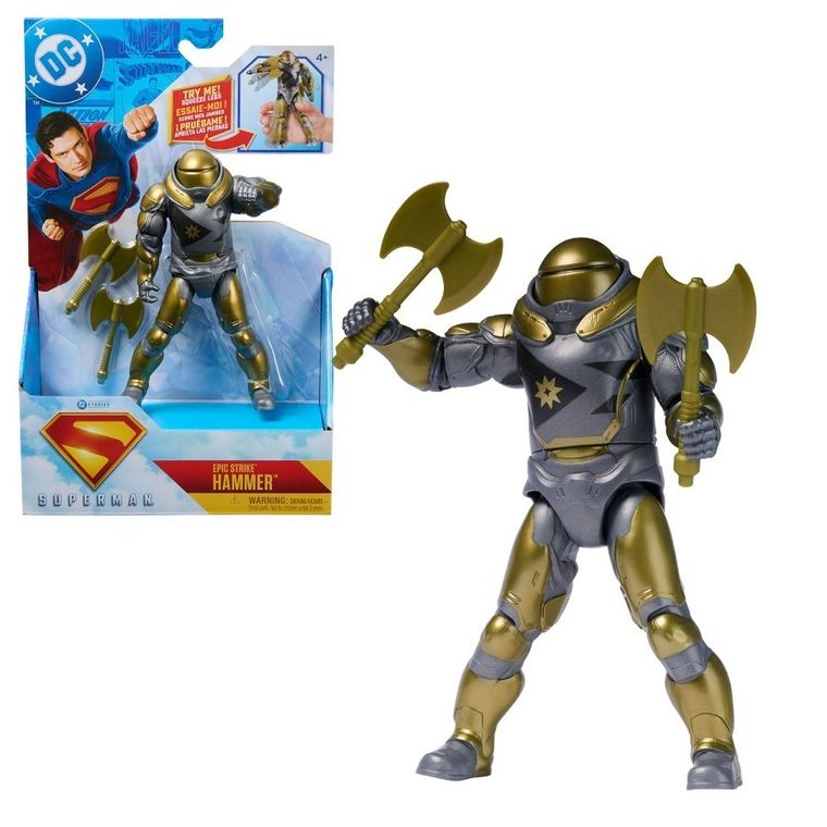 DC Comics, Superman, Epic Strike, Hammer, figurina, 15 cm