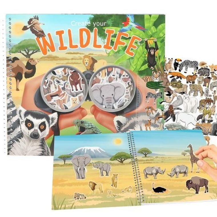 Depesche, Create your Wild Life, set creativ cu autocolante