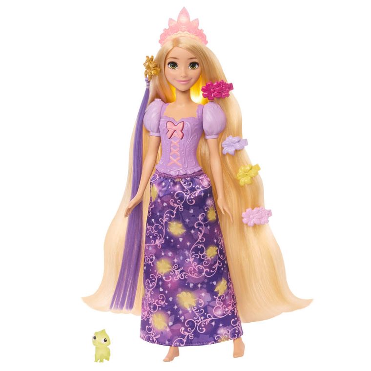 Disney Princess, Magical Hair Rapunzel, papusa cu accesorii
