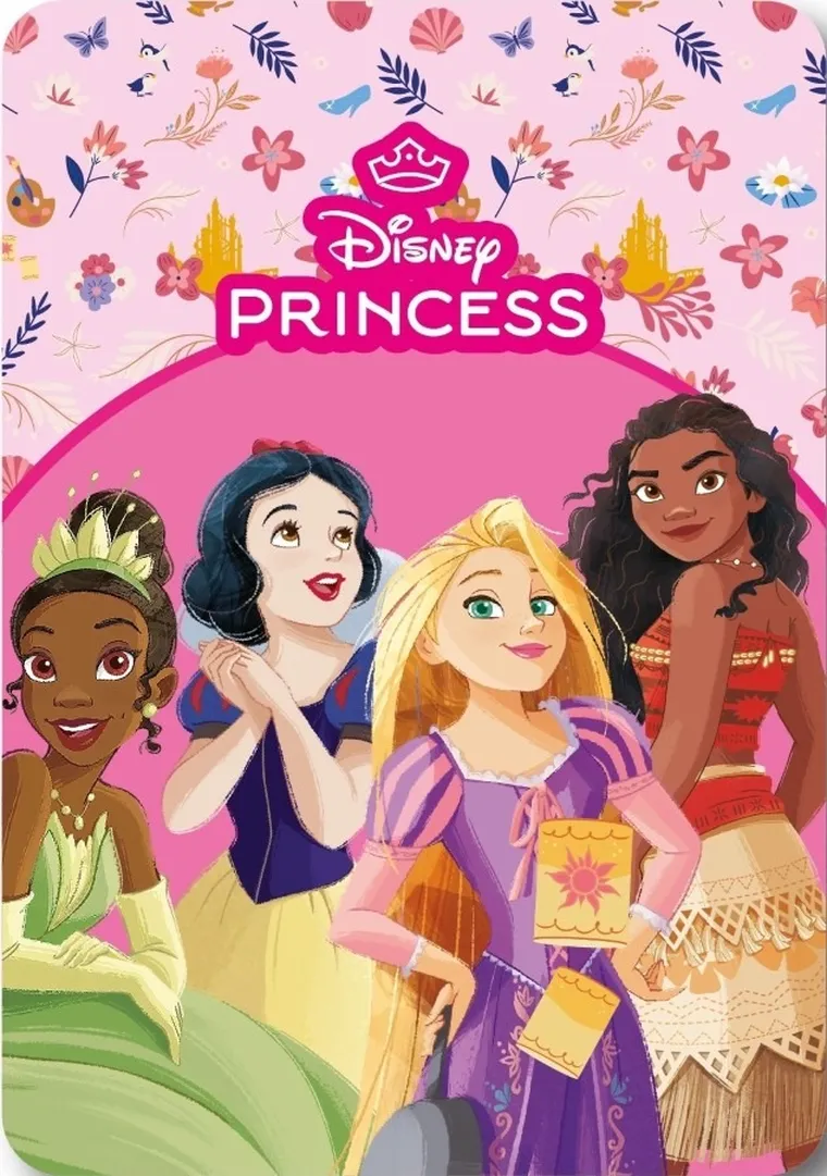 Disney Princess, patura polar, roz, 100-140 cm