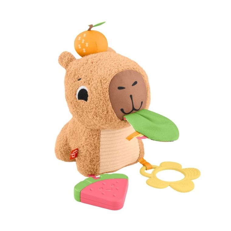 Fisher-Price, Animalut de plus senzorial Capibara, jucarie pentru bebelusi