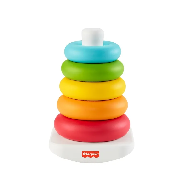 Fisher-Price, Piramida din inele, jucarie ecologica pentru bebelusi