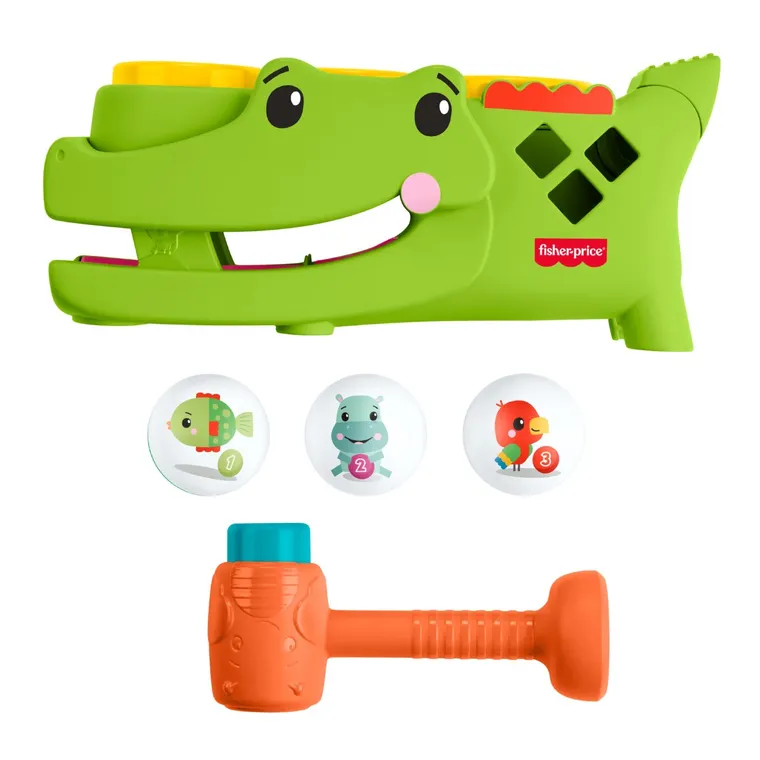 Fisher-Price, Sit & Tap Rolligator, jucarie stimulativa cu bile