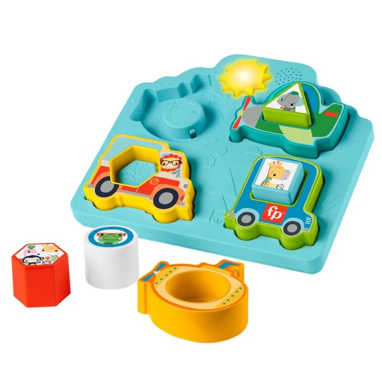 Fisher-Price, Vehicule si forme, lumini si sunete, jucarie pentru bebelusi