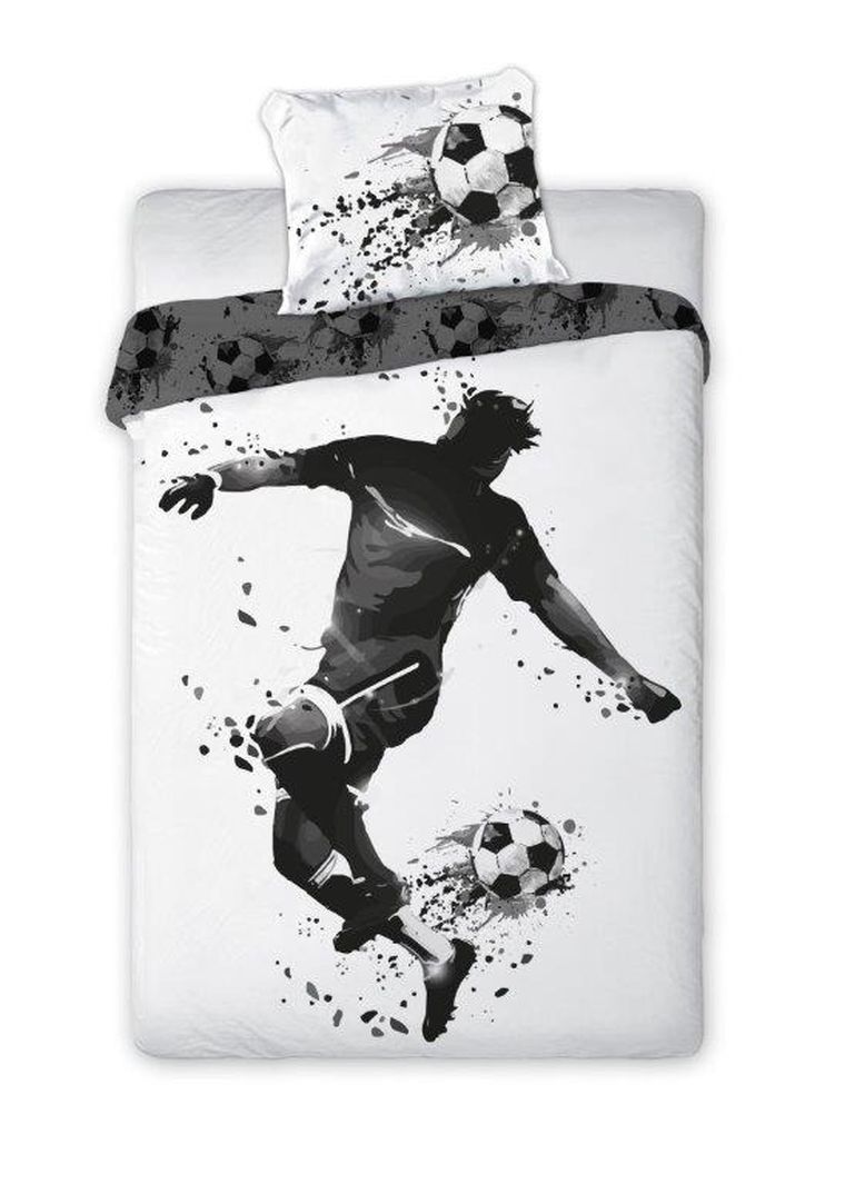Fotball, set lenjerie de pat single, 160-200 cm