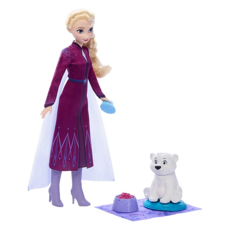 Frozen, Elsa & Bear, set de joaca cu papusa