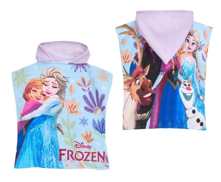 Frozen, poncho de baie, 50-100 cm