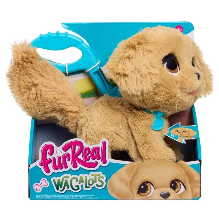 FurReal Friends, Walkalots, Golden Retriever care merge in lesa, jucarie interactiva