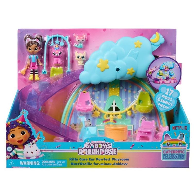 Gabby's Dollhouse, Kitty Care Ear Purrfect Playroom, set de figurine