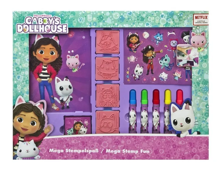Gabby's Dollhouse, mega distractie cu stampile, set creativ
