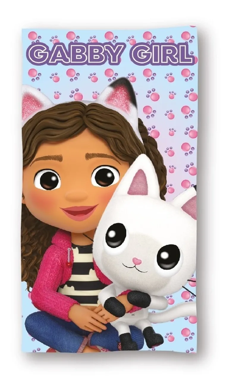 Gabby's Dollhouse, prosop din microfibra, 70-140 cm