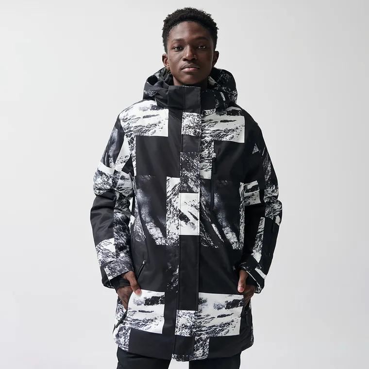 Geaca de schi impermeabila cu gluga si croiala oversize unisex NOWEAR