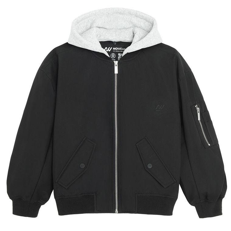 Geaca de tranzitie bomber cu gluga detasabila unisex NOWEAR