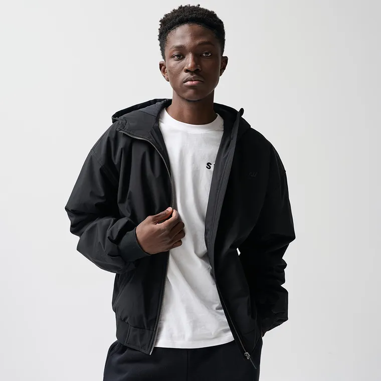 Geaca de tranzitie oversize cu gluga NOWEAR