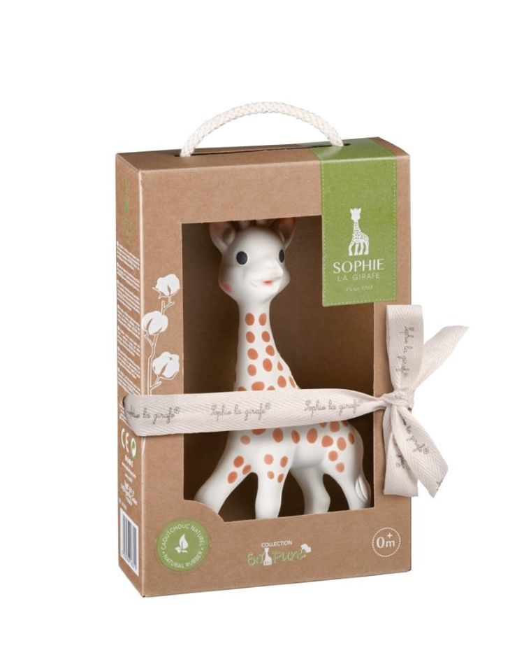Girafa Sophie, So Pure, inel dentitie in cutie cadou