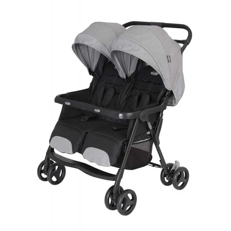 Graco, DuoRide, carucior sport dublu, Steeple Gray