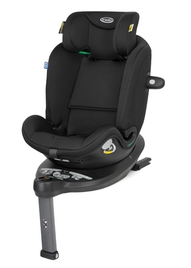 Graco, Turn2Me Grow, I-Size, scaun auto, rotativ 360°, Midnight, 40-105 cm
