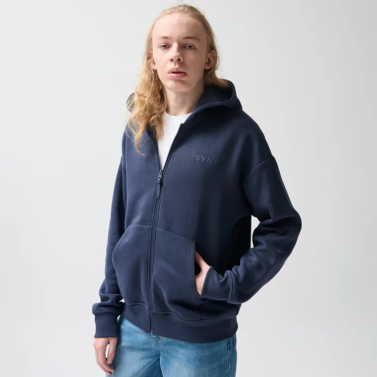 Hanorac oversize cu fermoar unisex NOWEAR