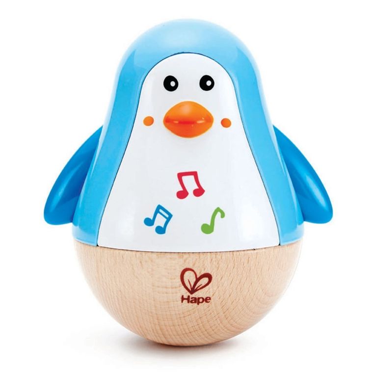 Hape, Pinguin muzical, hopa-mitica, jucarie pentru bebelusi