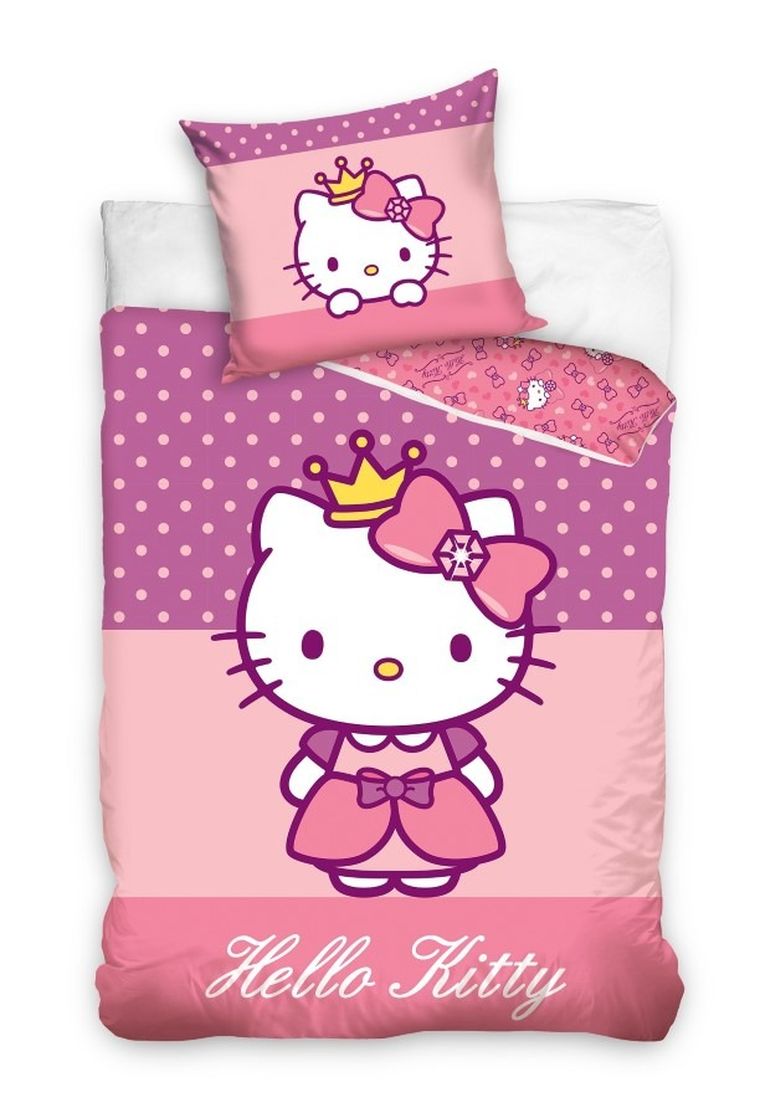Hello Kitty, set lenjerie de pat single, 160-200 cm