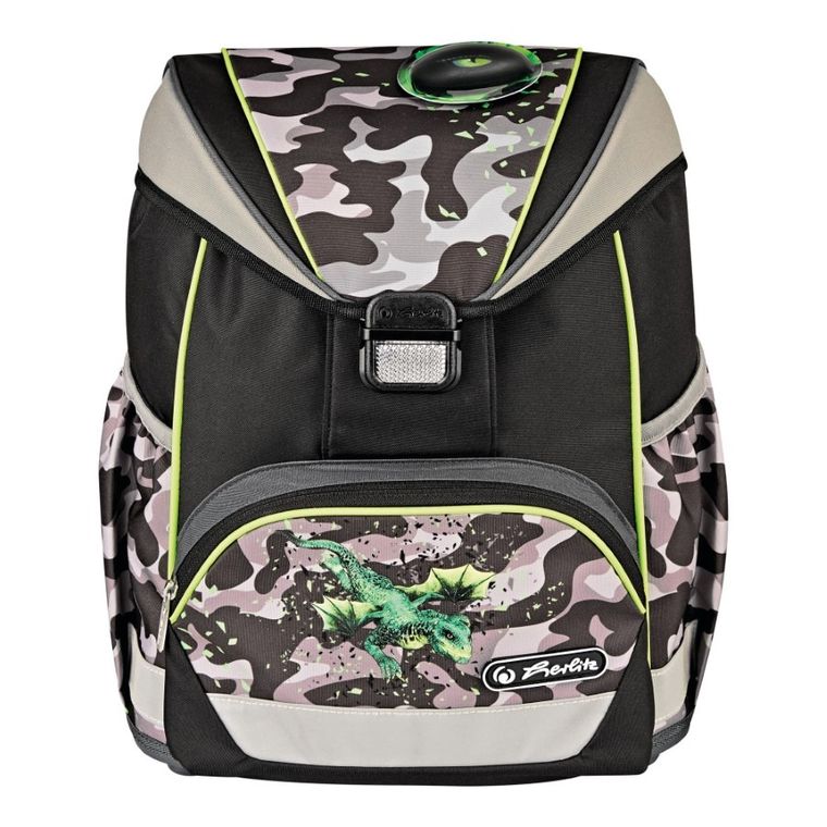 Herlitz, Ultralight, ghiozdan, Camo Dragon