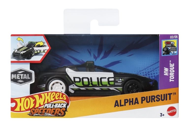 Hot Wheels, Alpha Pursuit, masina pull-back, HPR85