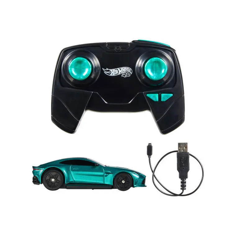 Hot Wheels, Aston Martin Vantage R/C, masina cu telecomanda, scara 1:64