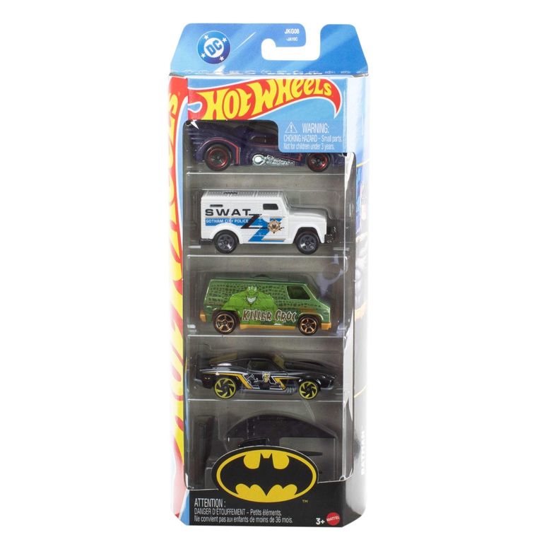 Hot Wheels, Batman, set de 5 masini