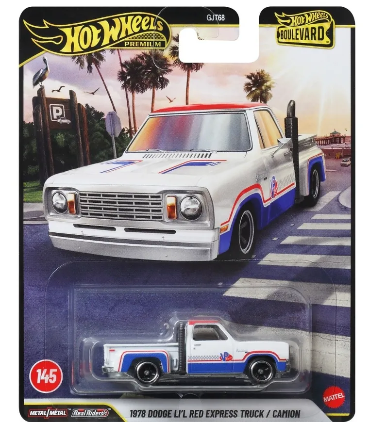 Hot Wheels, Boulevard, 1978 Dodge Li'l Red Express Truck, masina, scara 1:64, JHW27