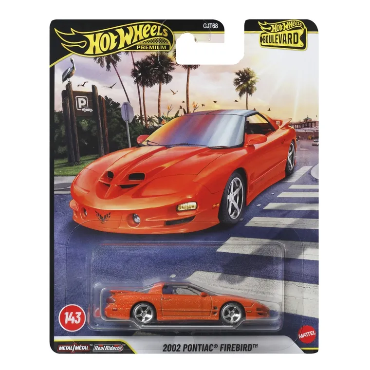 Hot Wheels, Boulevard, 2002 Pontiac Firebird, masina, scara 1:64, JHW17