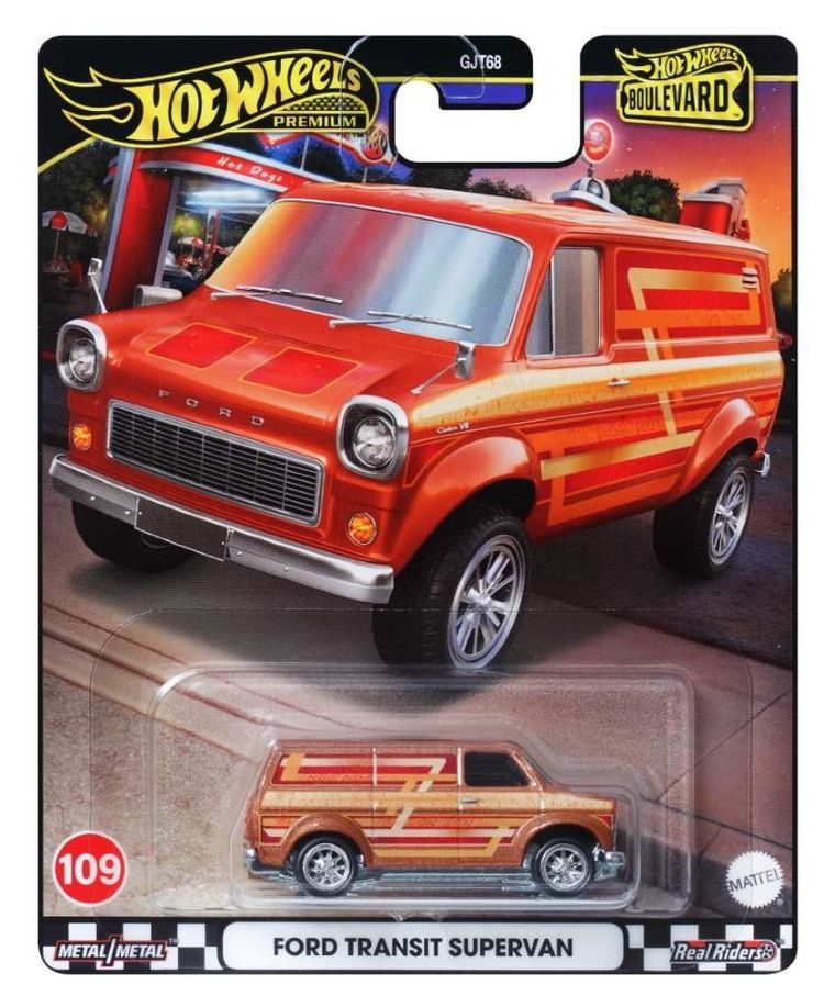 Hot Wheels, Boulevard, Ford Transit Supervan, masina, HRT76