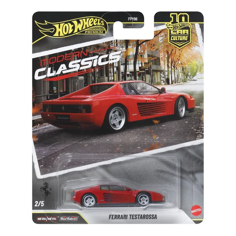Hot Wheels, Car Culture, Ferrari Testarossa, masina, scara 1:64, JKF00