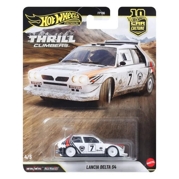 Hot Wheels, Car Culture, Thrill Climbers, Lancia Delta S4, masina Premium, JKF01