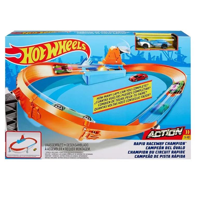 Hot Wheels City, Rapid Raceway Champion, set de joaca